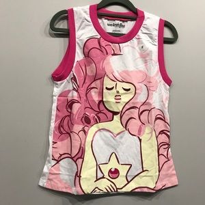 💫 STEVEN UNIVERSE Rose Quartz Tank Top Small NEW